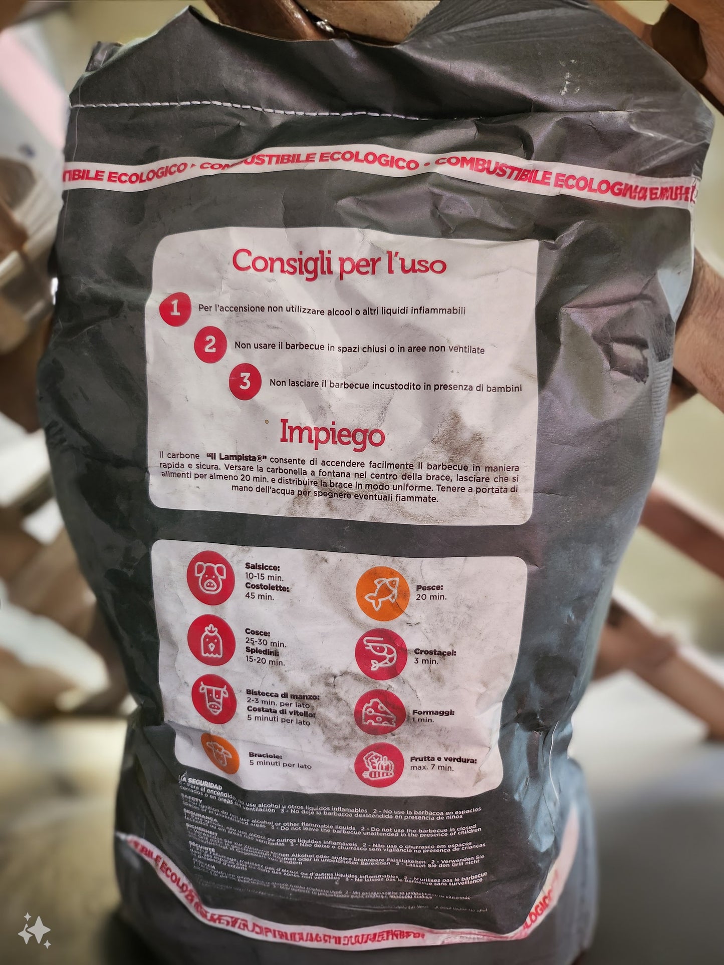 CARBONELLA CARBONE EXTRA DI LEGNA 3 KG Carbone Naturale