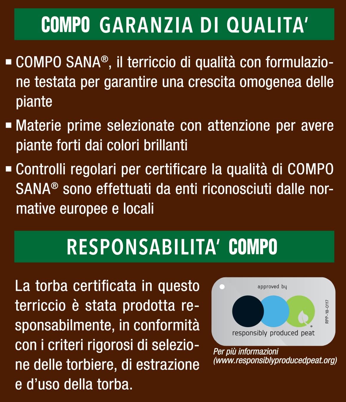 COMPO SANA Terriccio per Piante Verdi 5 Lt Per Piante Verdi Ornamentali, Con Aggiunta di Argilla, Sacco