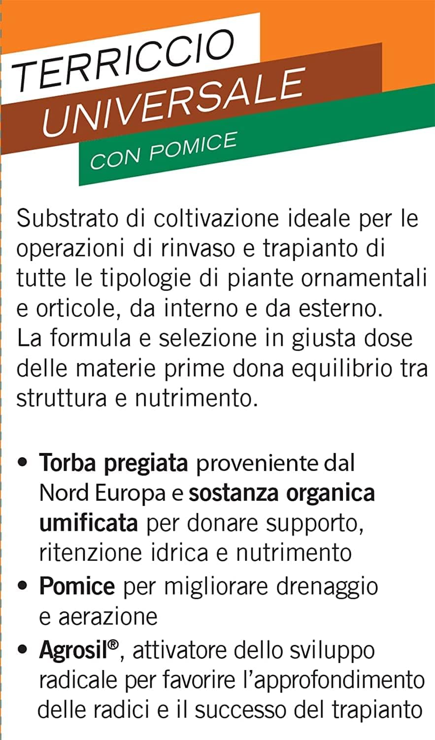 COMPO Naturasol Universale 20 Lt Terriccio Universale Per Piante Verdi e da Fiore