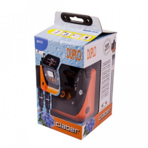 CLABER 8410 CENTRALINA AQUADUE DUPLO EVOLUTION IRRIGAZIONE GIARDINO 2 VIE