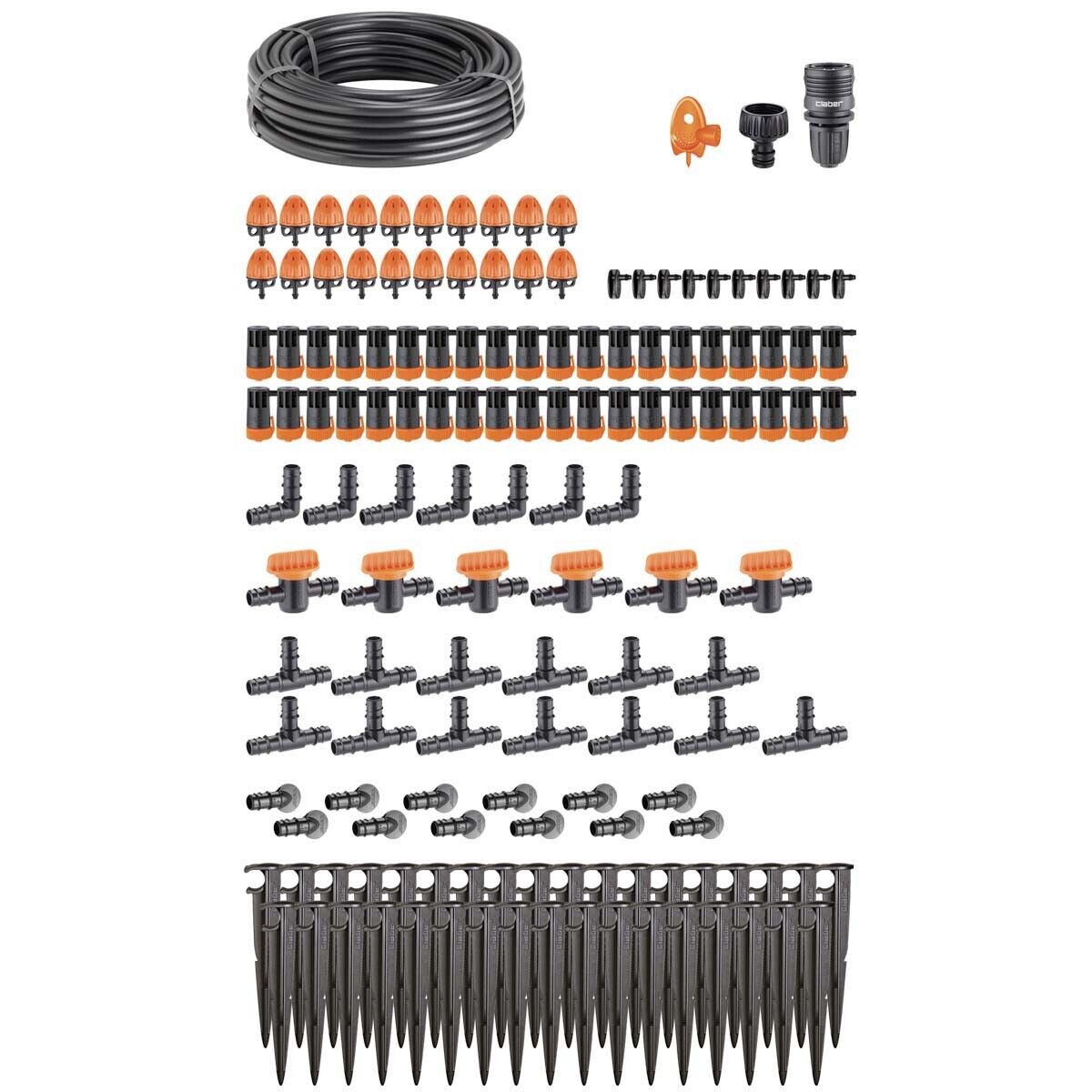 CLABER 90767 ORTO AIUOLE KIT DRIP IRRIGAZIONE A GOCCIA FINO A 60 PIANTE