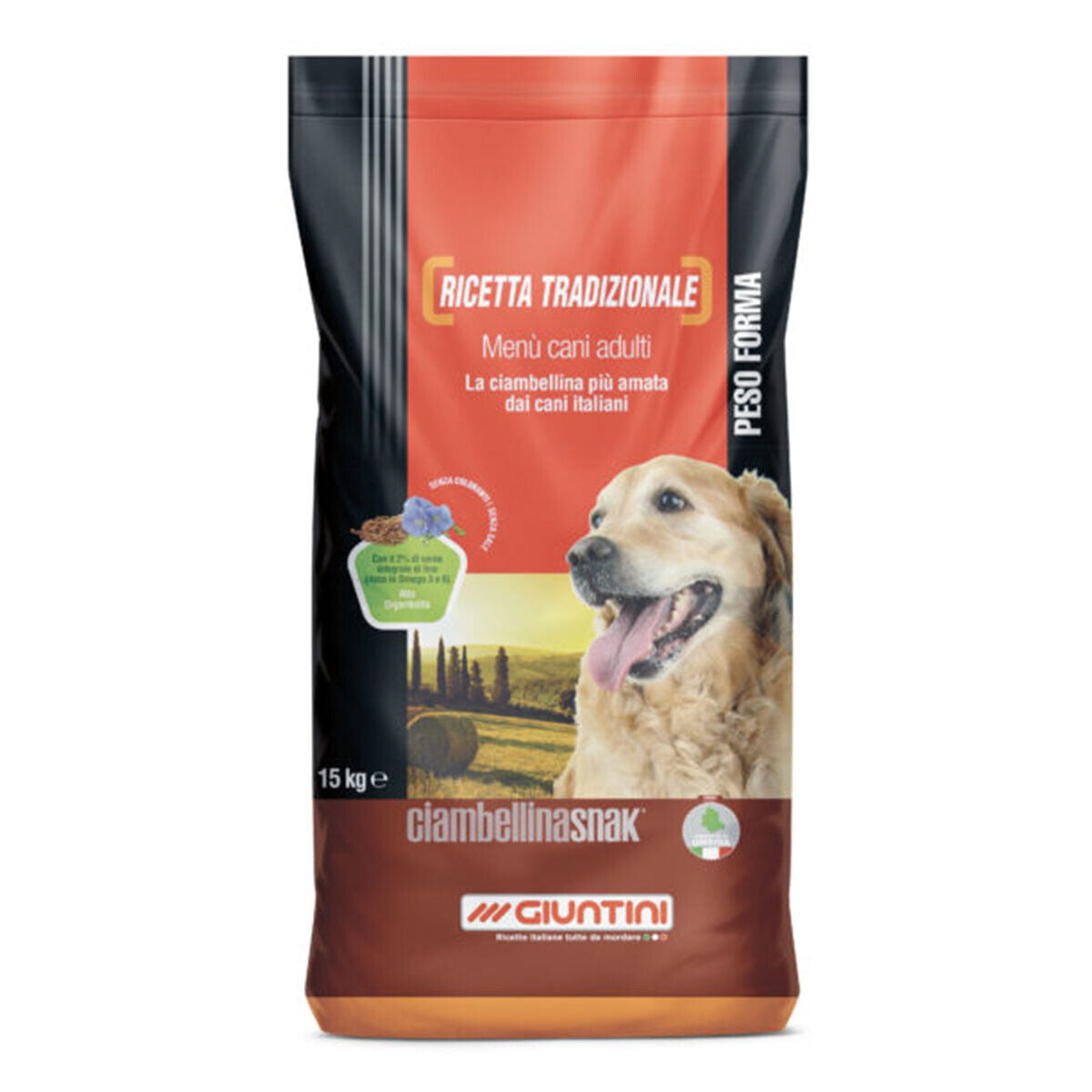 Giuntini Ciambellina Snak 15kg Mangime completo per cani adulti e anziani