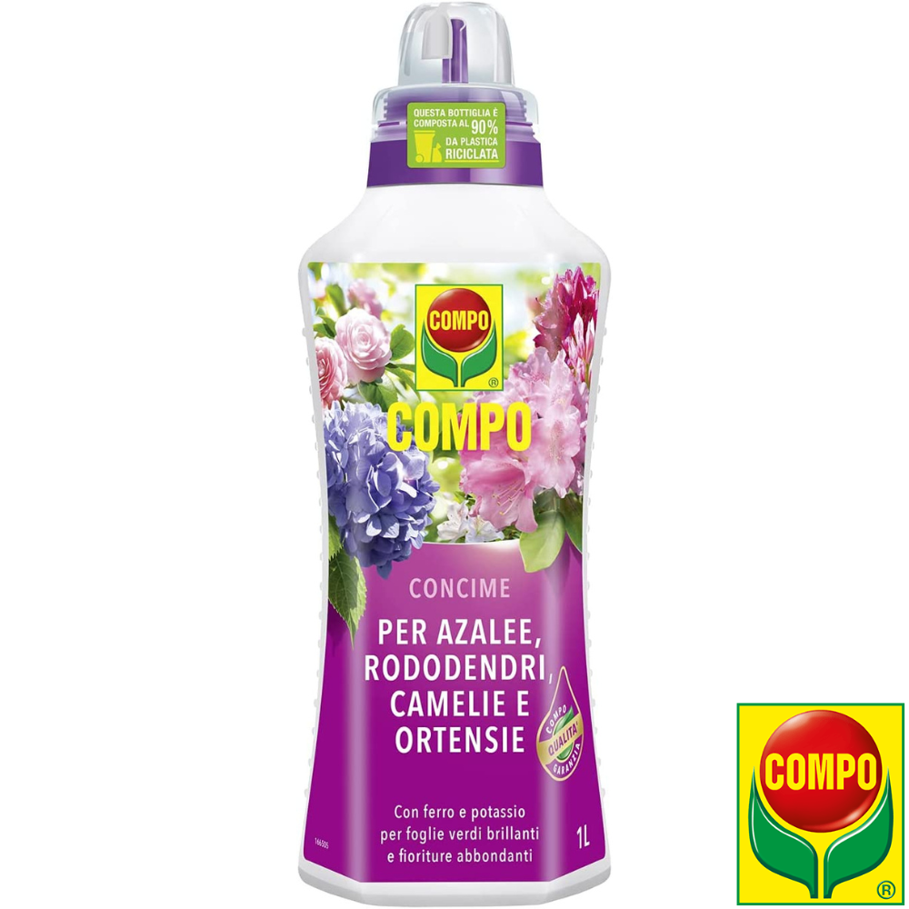 Compo CONCIME LIQUIDO FERTILIZZANTE PER AZALEE CAMELIE ORTENSIE ACIDOFILE 1 lt