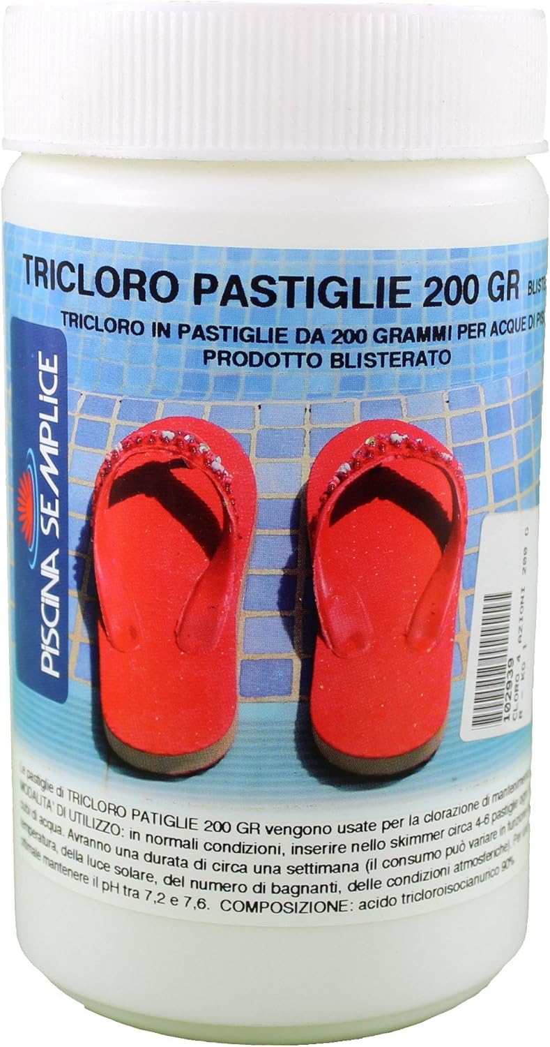 Tricloro per piscina in pastiglie barattolo 1kg Lapi Chimici