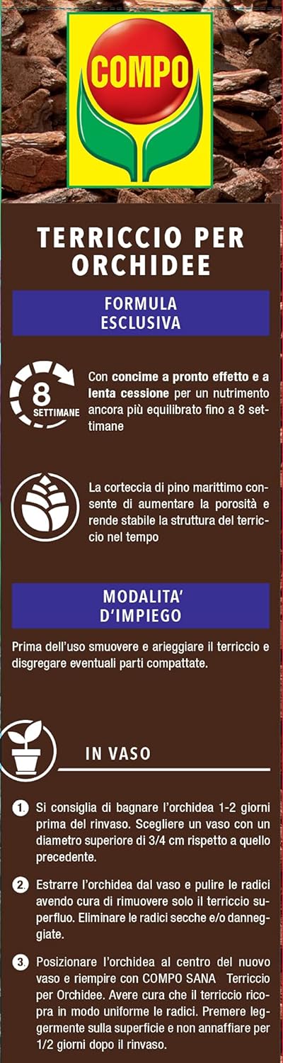 Compo SANA ORCHIDEE Terra Terriccio substarto 5 LT