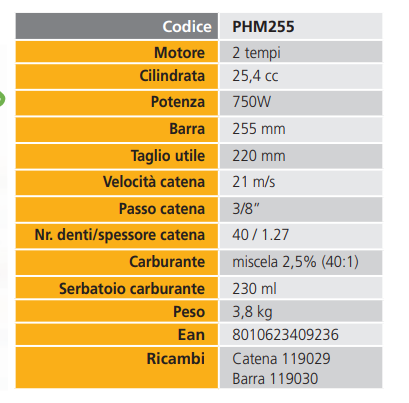 Motosega a scoppio 25CC 2 tempi con barra da 25CM per potatura pota giardinaggio