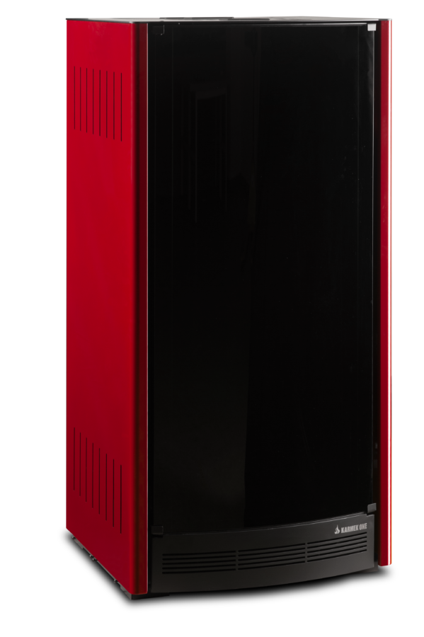 TERMOSTUFA A PELLET KARMEK ONE MOD.Lione 20,28KW ACC.ROSSO IDRO VENTILATA