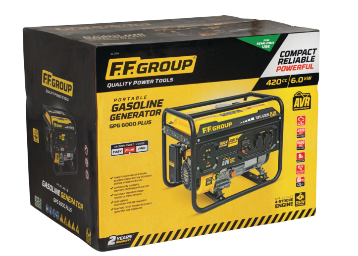 GENERATORE A BENZINA GPG 6000 PLUS ff group 6,0 kVA