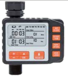 TIMER DIGITALE PROGRAMMATORE IRRIGAZIONE GIARDINO GIARDINAGGIO CON RACCORDO