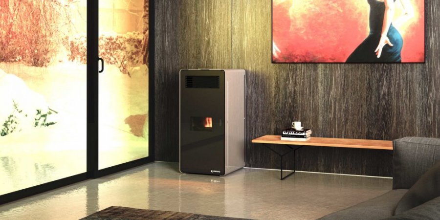 TERMOSTUFA A PELLET IDRO VENTILATA UNGARO AQA X KW 24