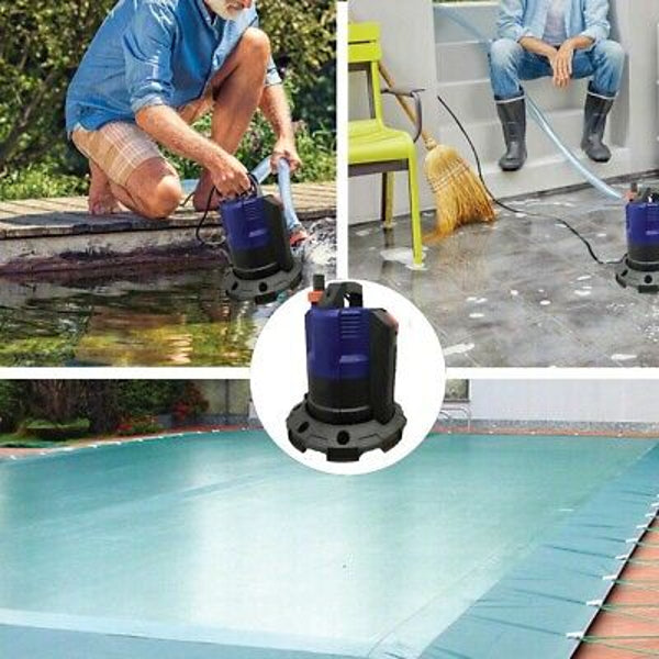 ELETTROPOMPA AUTOMATICA SVUOTAMENTO TELO PISCINA SVUOTA TELI COPERTURE D-COVER
