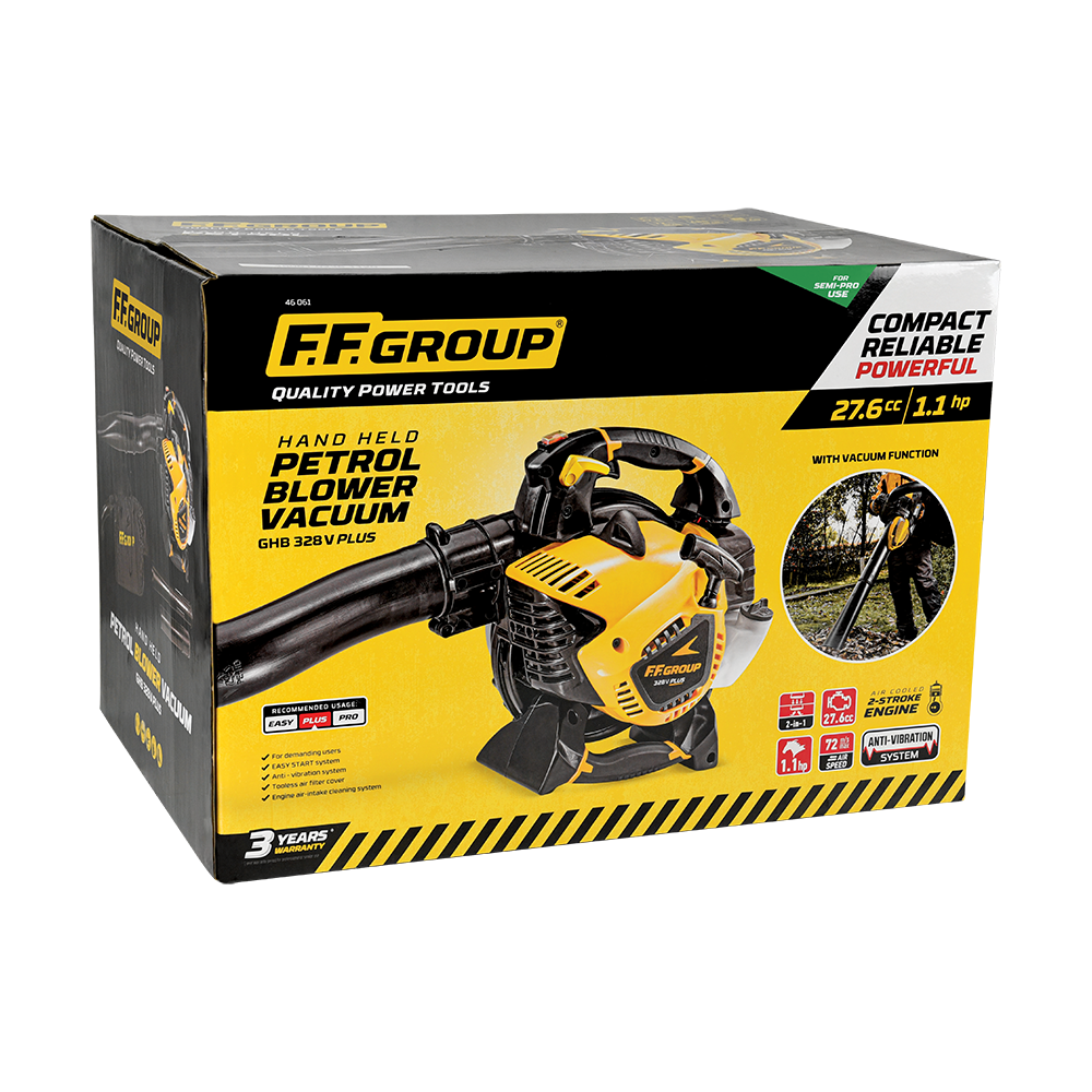 SOFFIATORE ASPIRATORE A SCOPPIO MANUALE DA GIARDINO GHB 328 PLUS F.F. GROUP