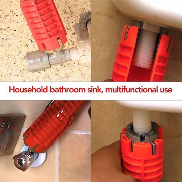 Chiave Multifunzione A Bussola Per Installazione Rubinetti Tubo Bagno Idraulico
