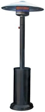 TERMOPATIO STUFA A GAS FUNGO PER ESTENO INTERNO 12 KW 25 MQ BTU 44000 nero