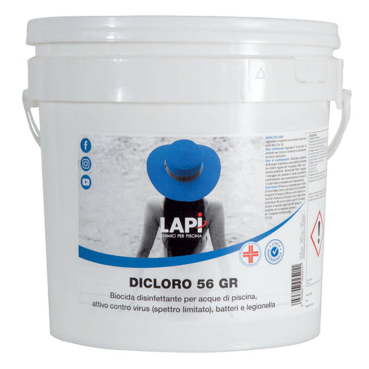 LAPI Dicloro 56% Granulare → 5 / 10 kg - Trattamento Rapido Acqua Piscina cloro