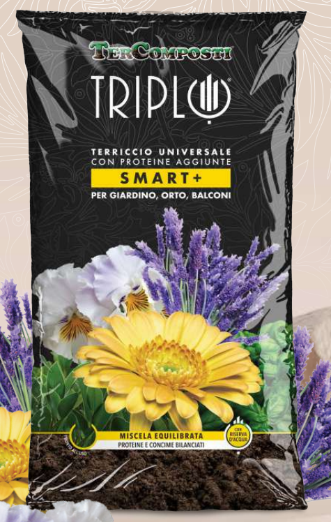 TERRICCIO UNIVERSALE CON PROTEINE AGGIUNTE Triplo Smart 70 Lt