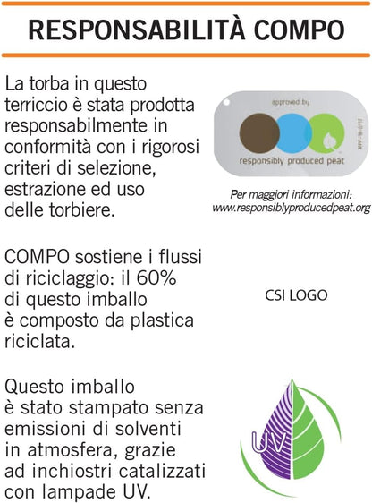 COMPO Naturasol Universale 20 Lt Terriccio Universale Per Piante Verdi e da Fiore
