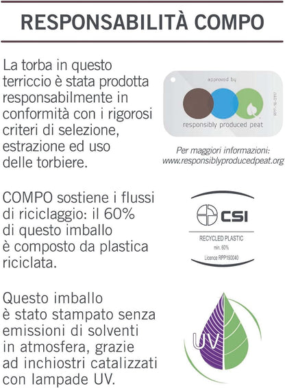 COMPO Naturasol Fioriere e Riempimenti 40 Lt Terriccio per Fioriere e Riempimenti Con Perlite