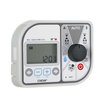 CLABER 8022 AQUA HOME 4 6 8 programmatore centralina irrigazione fino a 8 linee