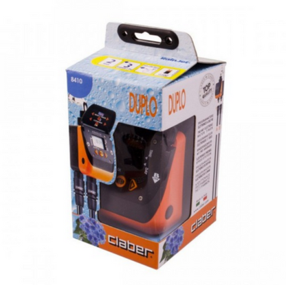 CLABER 8410 CENTRALINA AQUADUE DUPLO EVOLUTION IRRIGAZIONE GIARDINO 2 VIE