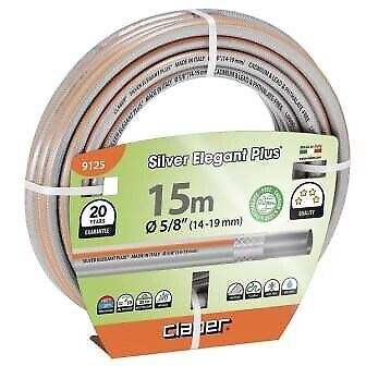 Claber tubo retinato per irrigazione Silver Elegant Plus 5/8" MT15 9125