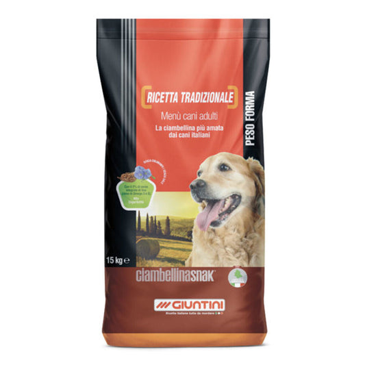Giuntini Ciambellina Snak 15kg Mangime completo per cani adulti e anziani