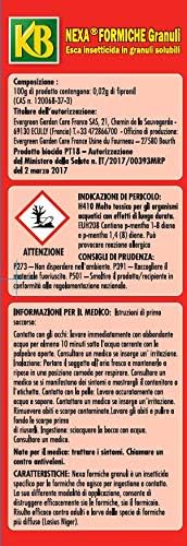 KB Nexa FORMICHE GRANULI 250 gr Insetticida Esca Solubile Azione Rapida