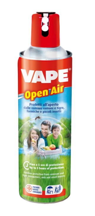 VAPE OPEN AIR SPRAY ANTIZANZARE PER ESTERNO 5 ORE SENZA ZANZARE 500ml