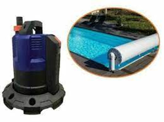 ELETTROPOMPA AUTOMATICA SVUOTAMENTO TELO PISCINA SVUOTA TELI COPERTURE D-COVER