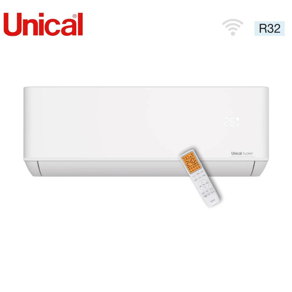 Climatizzatore Condizionatore Unical Inverter FLOWY 9000 Btu R-32  Classe A++/A+