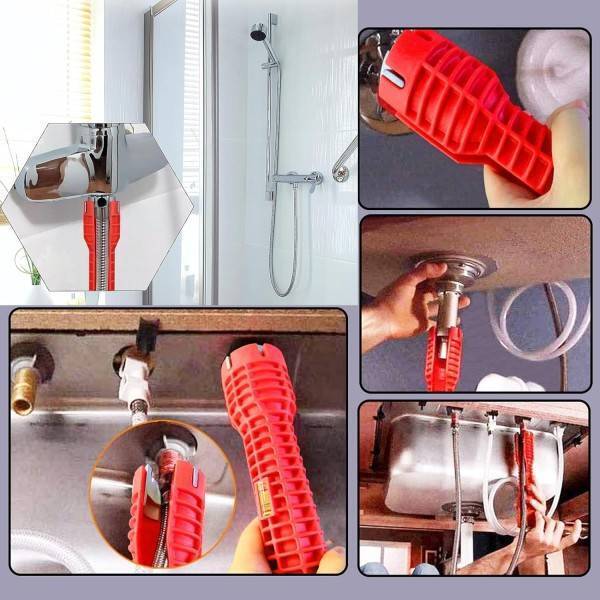 Chiave Multifunzione A Bussola Per Installazione Rubinetti Tubo Bagno Idraulico