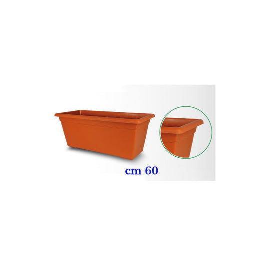 VASO CASSETTA VULCANO CM 60 Colore terracotta