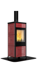 Stufa a Legna Nobis Mod. Classic 200 Bordeux 8,8 Kw